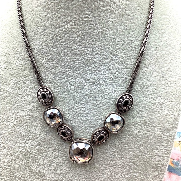 Brighton Venus Rising Smoke Stones and Silver necklace with Brighton tin - Picture 1 of 3